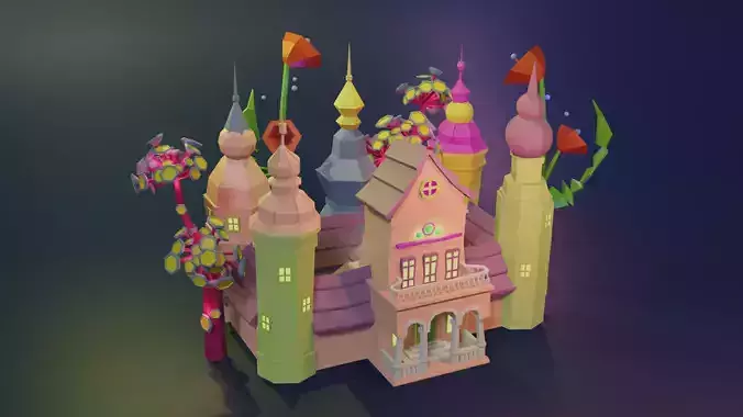 Stylized Fantasy Castle
