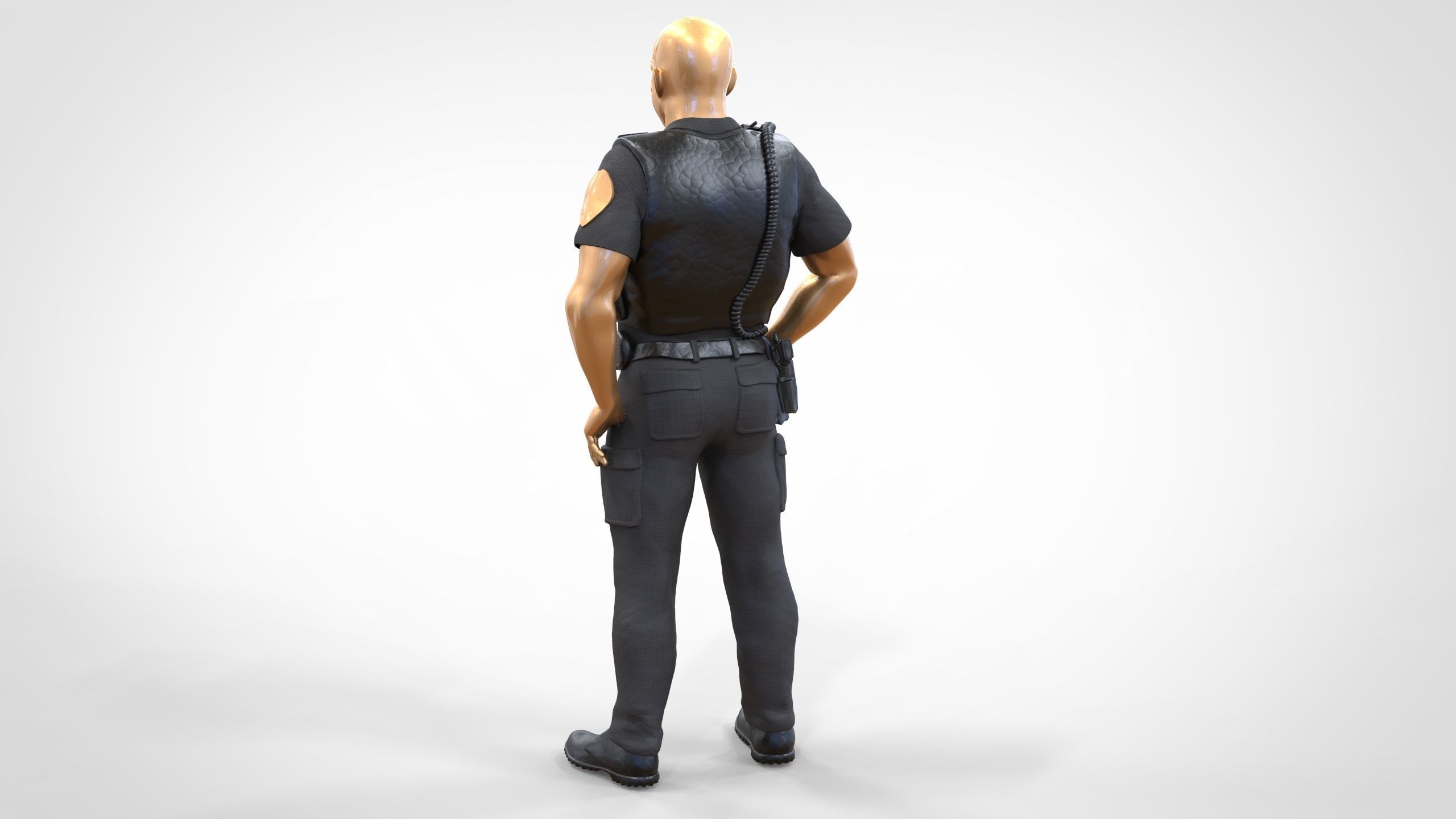 N1 American Police Officer Miniature  3D print model_5