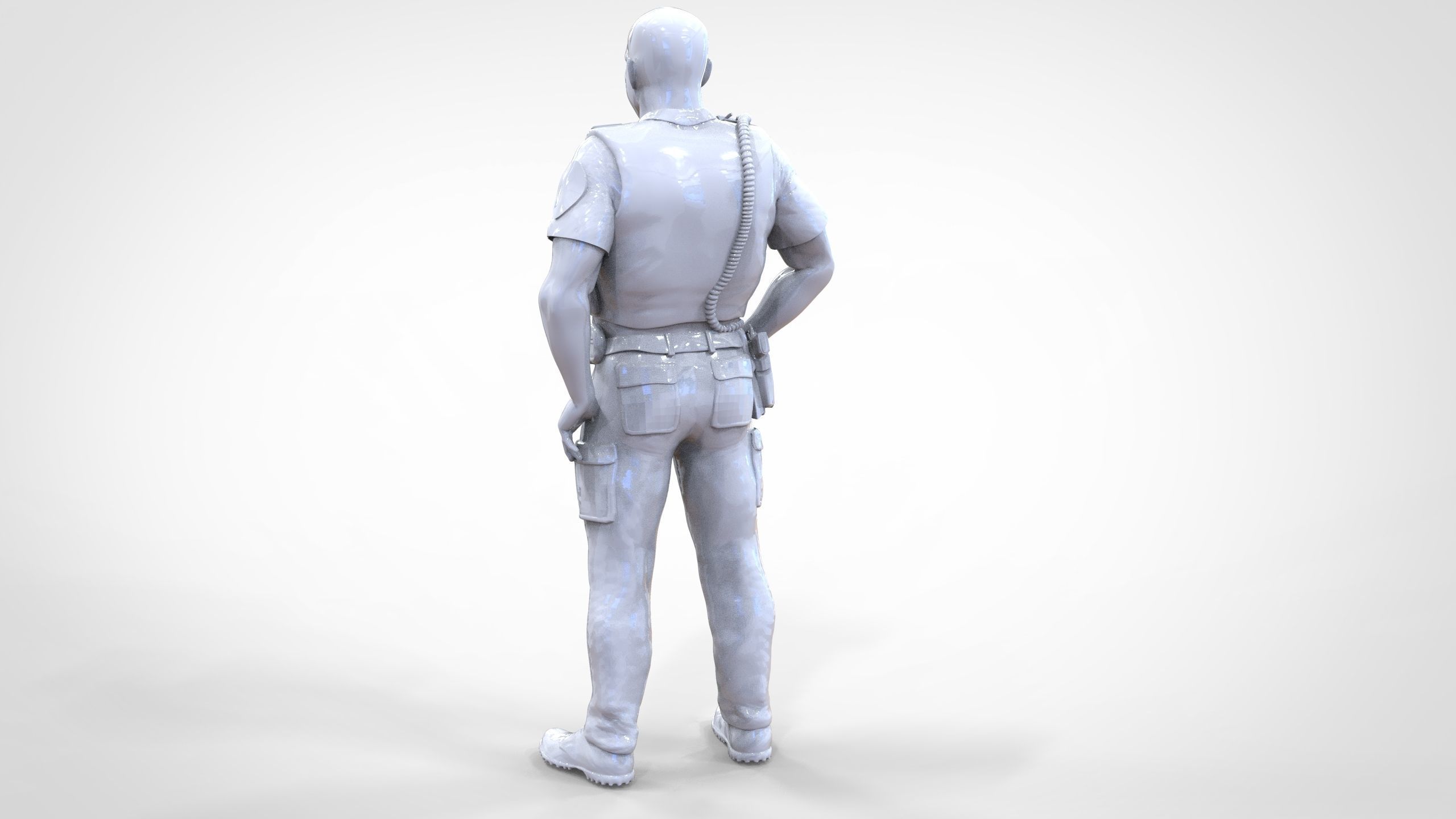 N1 American Police Officer Miniature  3D print model_25