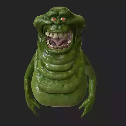 Slimer - Ghostbusters 2 1989 Low-poly 3D model