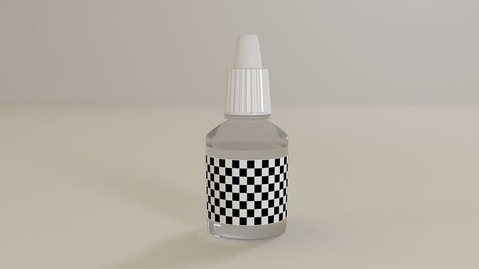 drip bottle 10ml 3D model