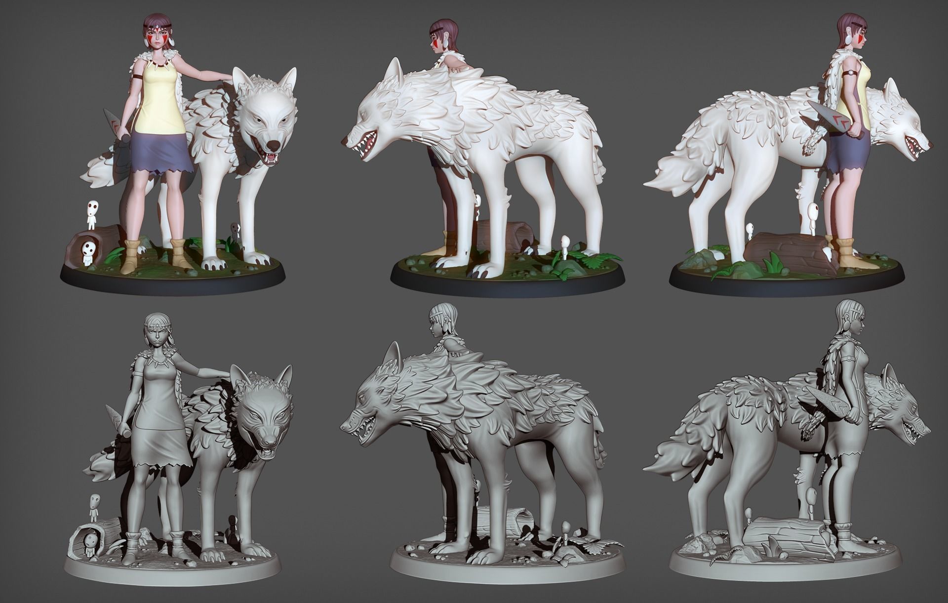 San - Princess Mononoke 3D print model_4