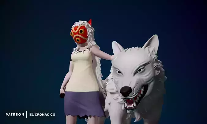 San - Princess Mononoke 3D print model