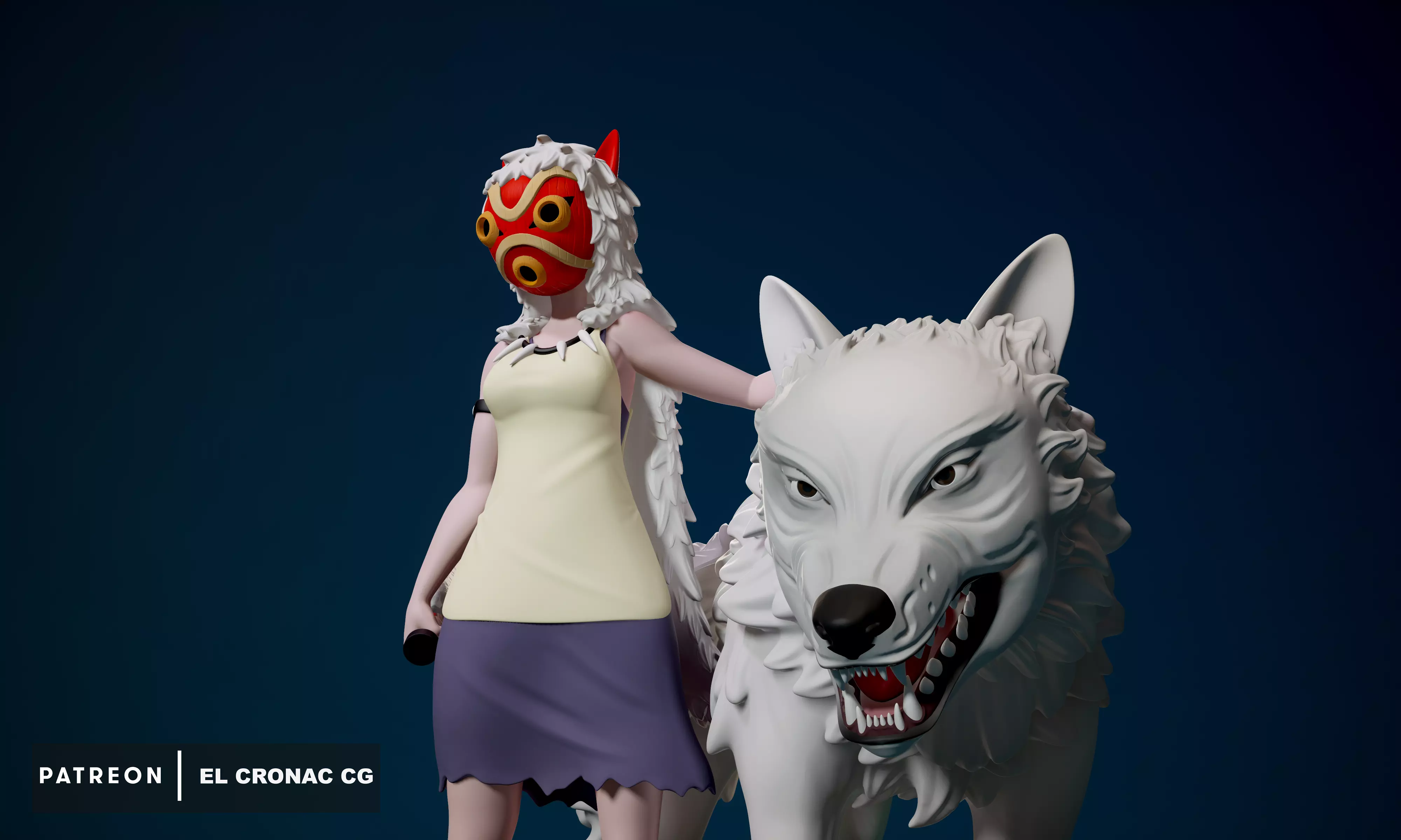 San - Princess Mononoke 3D print model_0