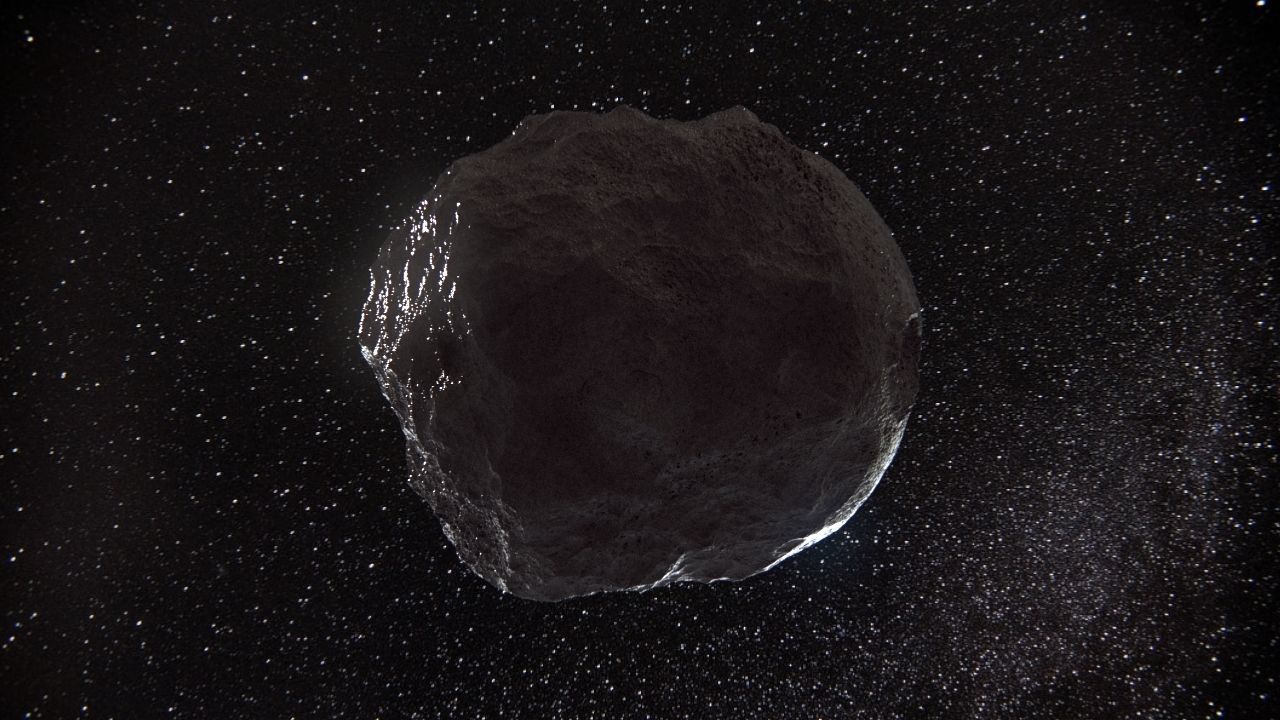 Detailed round asteroids high-poly set 3D model_5