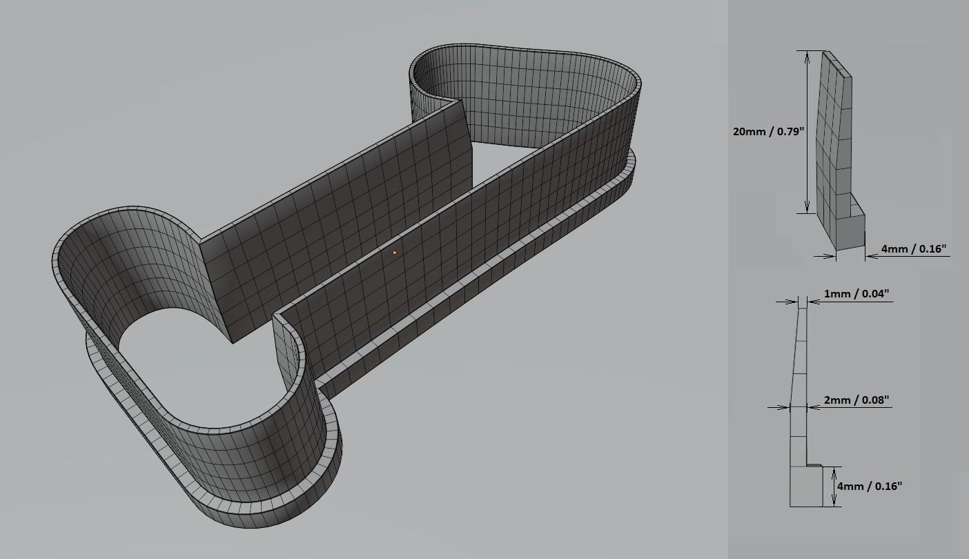 Numbers cookie cutter set 3D print model_1