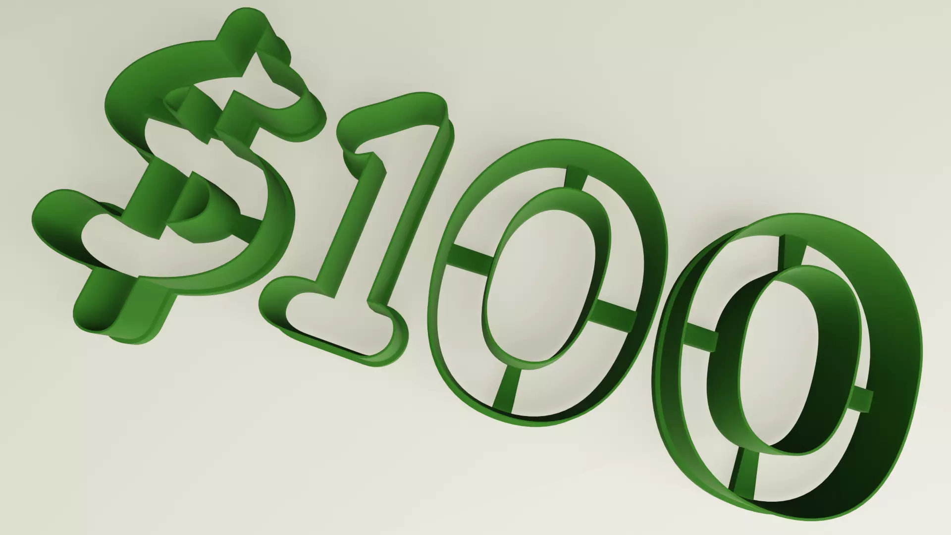 Numbers cookie cutter set 3D print model_0