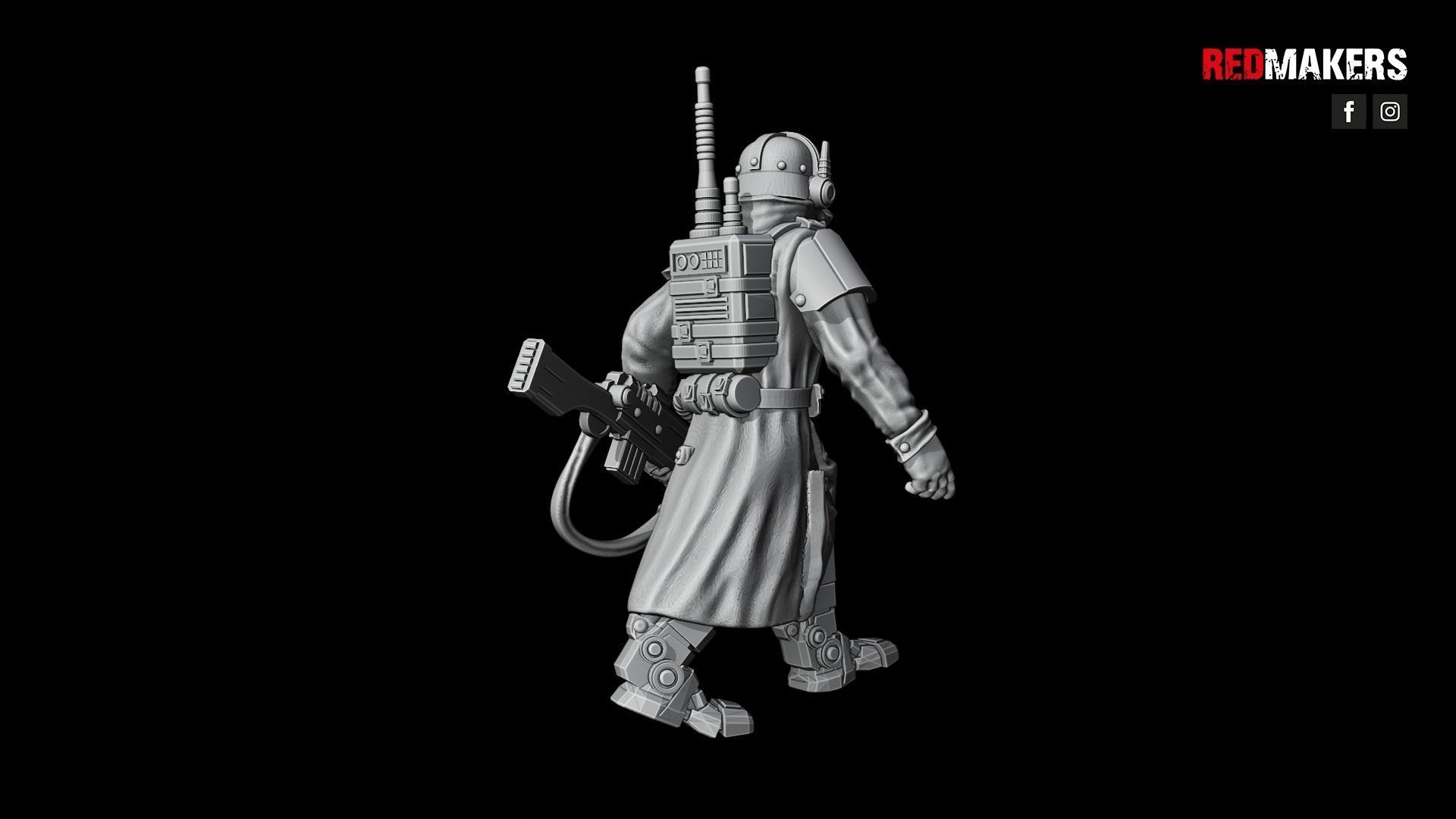 Death squad of the Imperial force Bionic legs 3D print model_53