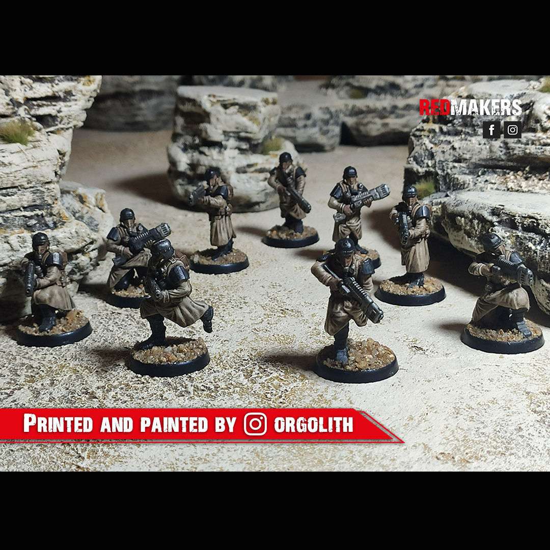 Death squad of the Imperial force Bionic legs 3D print model_57