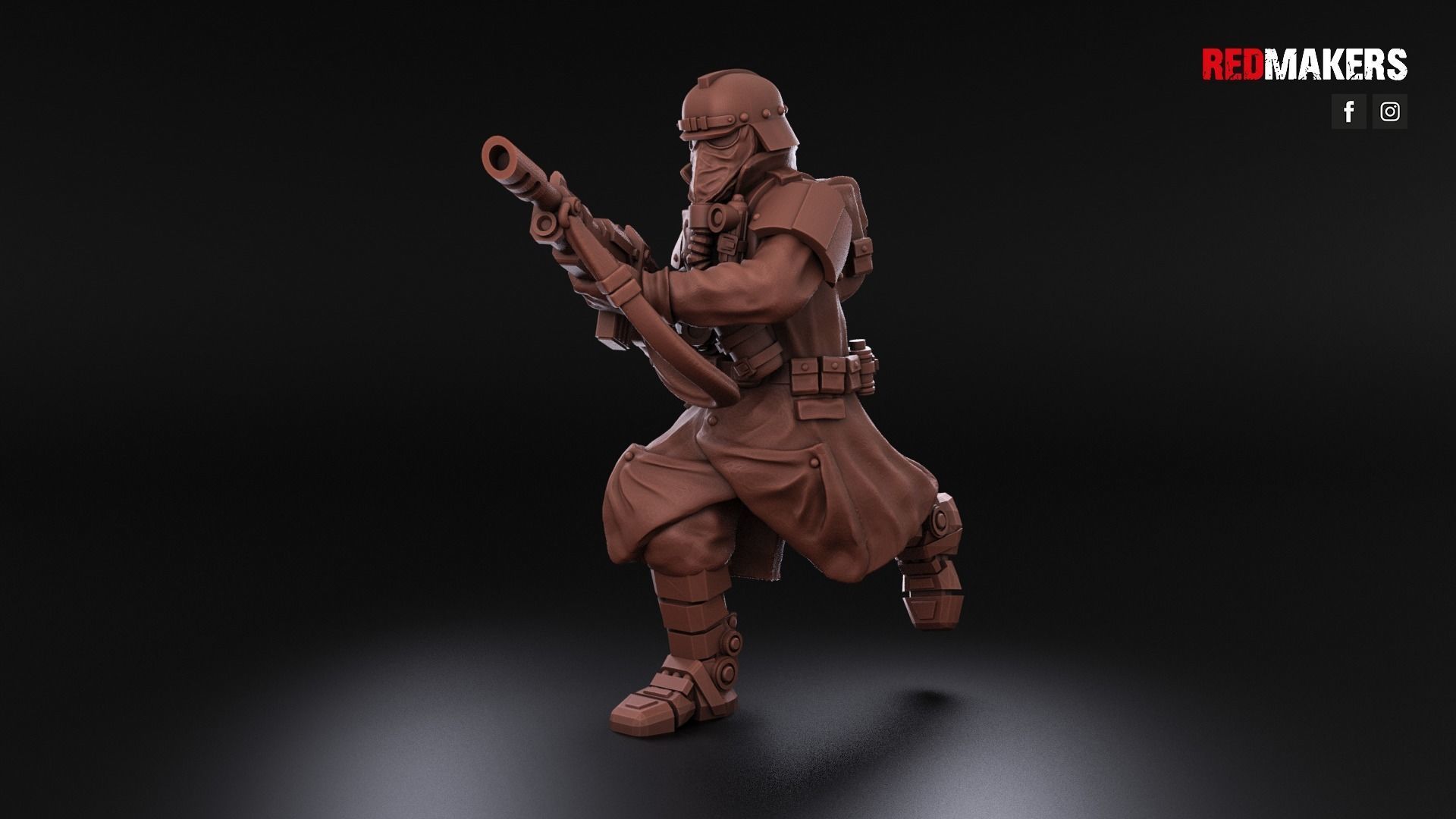 Death squad of the Imperial force Bionic legs 3D print model_15
