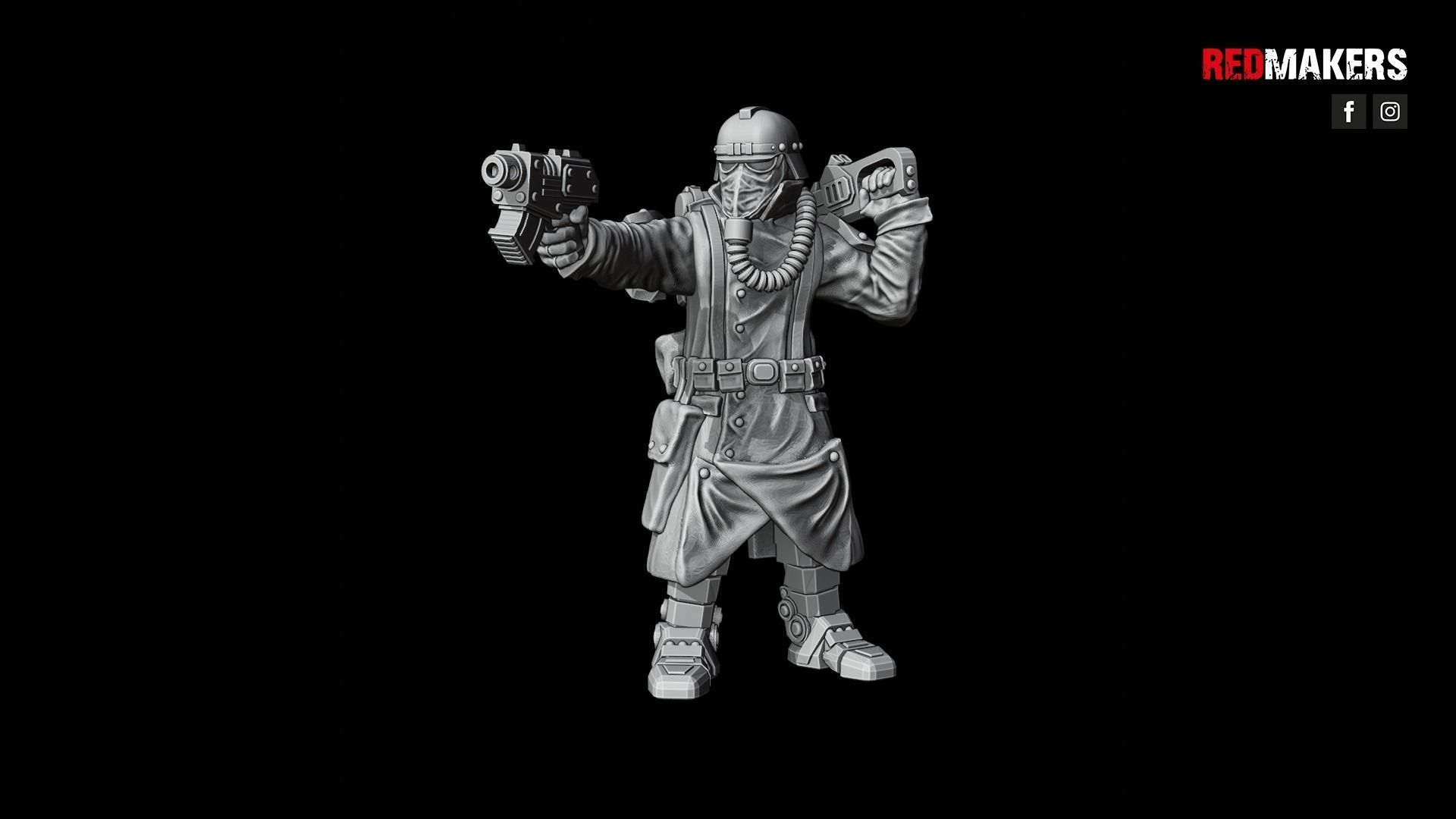 Death squad of the Imperial force Bionic legs 3D print model_48