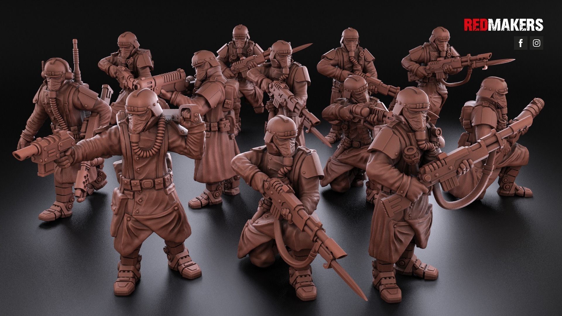 Death squad of the Imperial force Bionic legs 3D print model_5