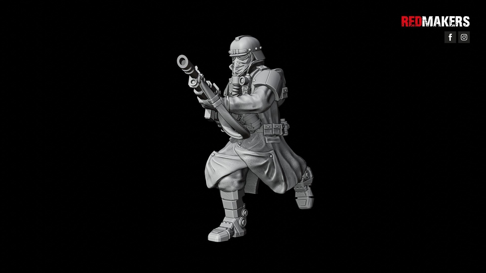 Death squad of the Imperial force Bionic legs 3D print model_45