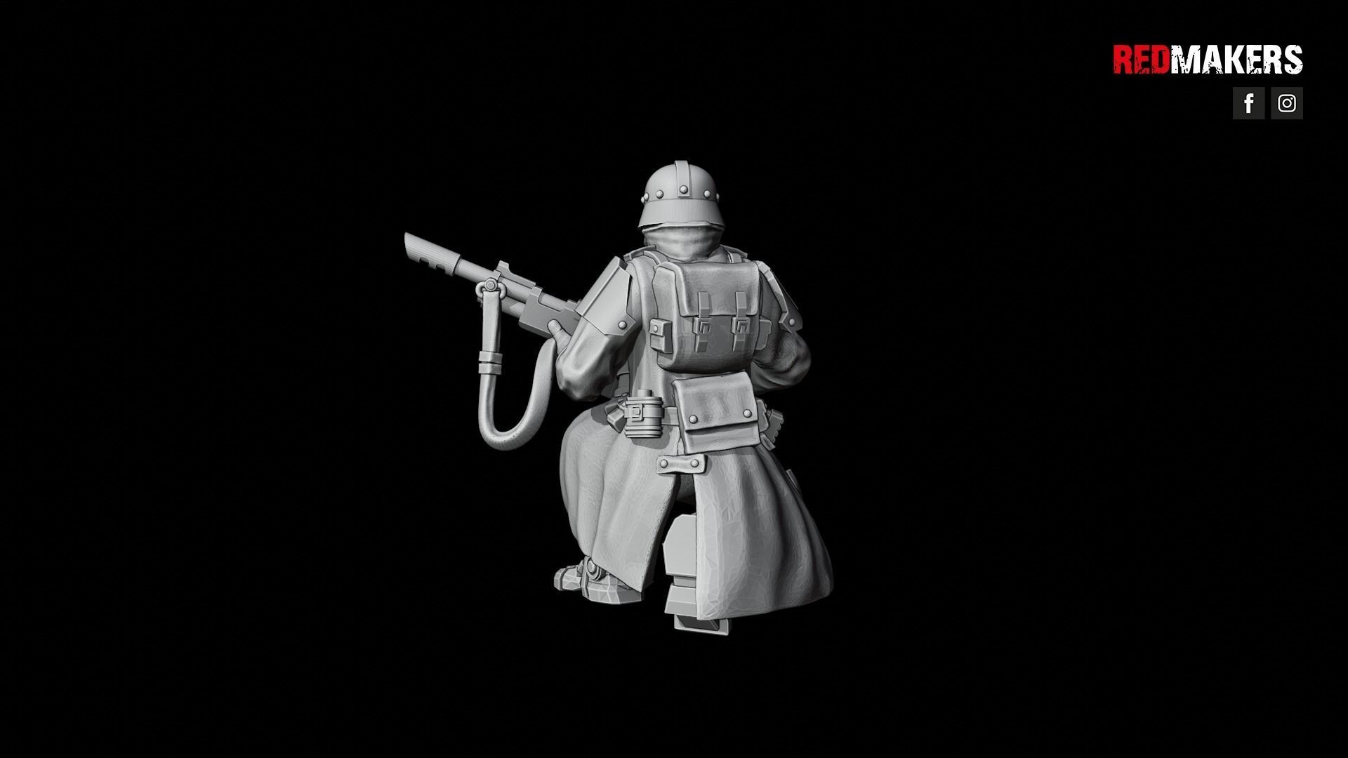 Death squad of the Imperial force Bionic legs 3D print model_34
