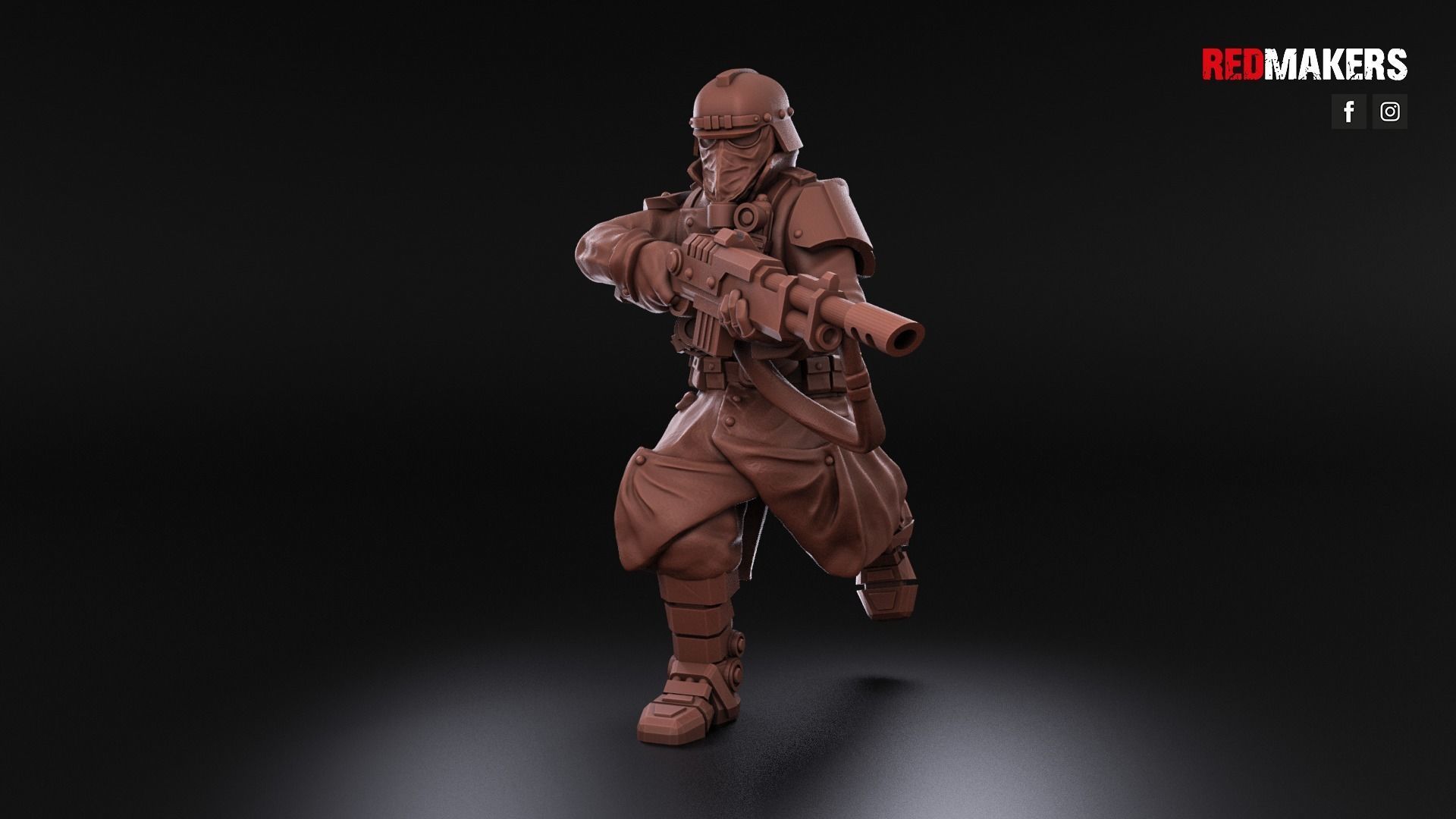 Death squad of the Imperial force Bionic legs 3D print model_14