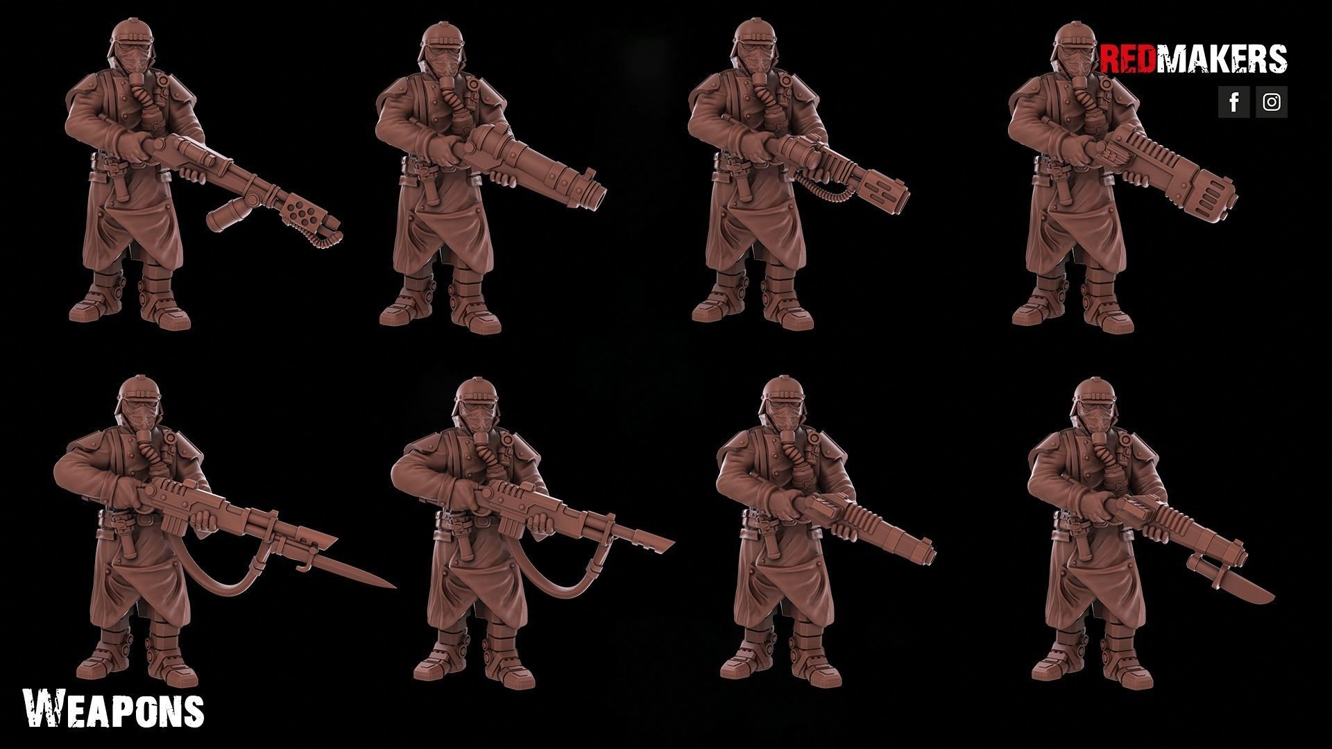 Death squad of the Imperial force Bionic legs 3D print model_4