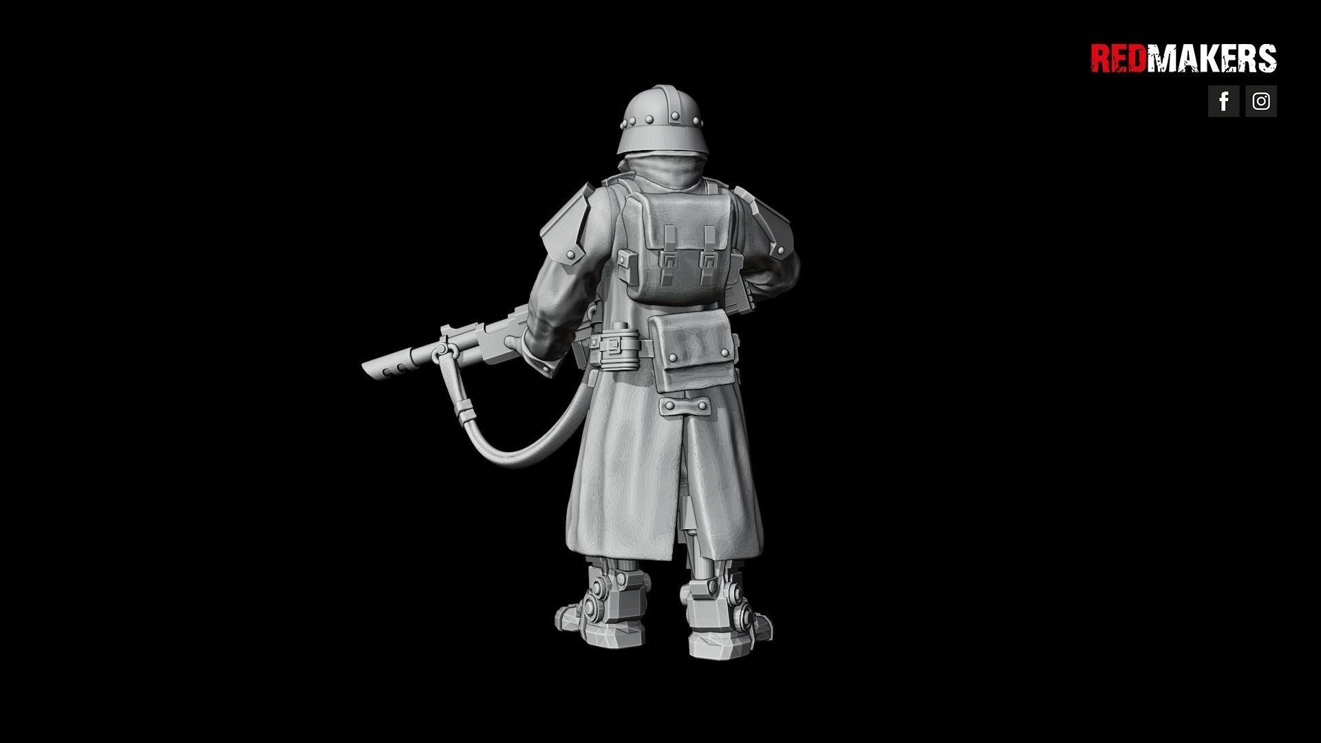Death squad of the Imperial force Bionic legs 3D print model_19