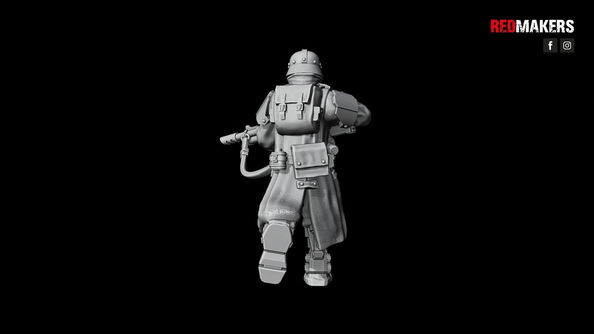 Death squad of the Imperial force Bionic legs 3D print model_43