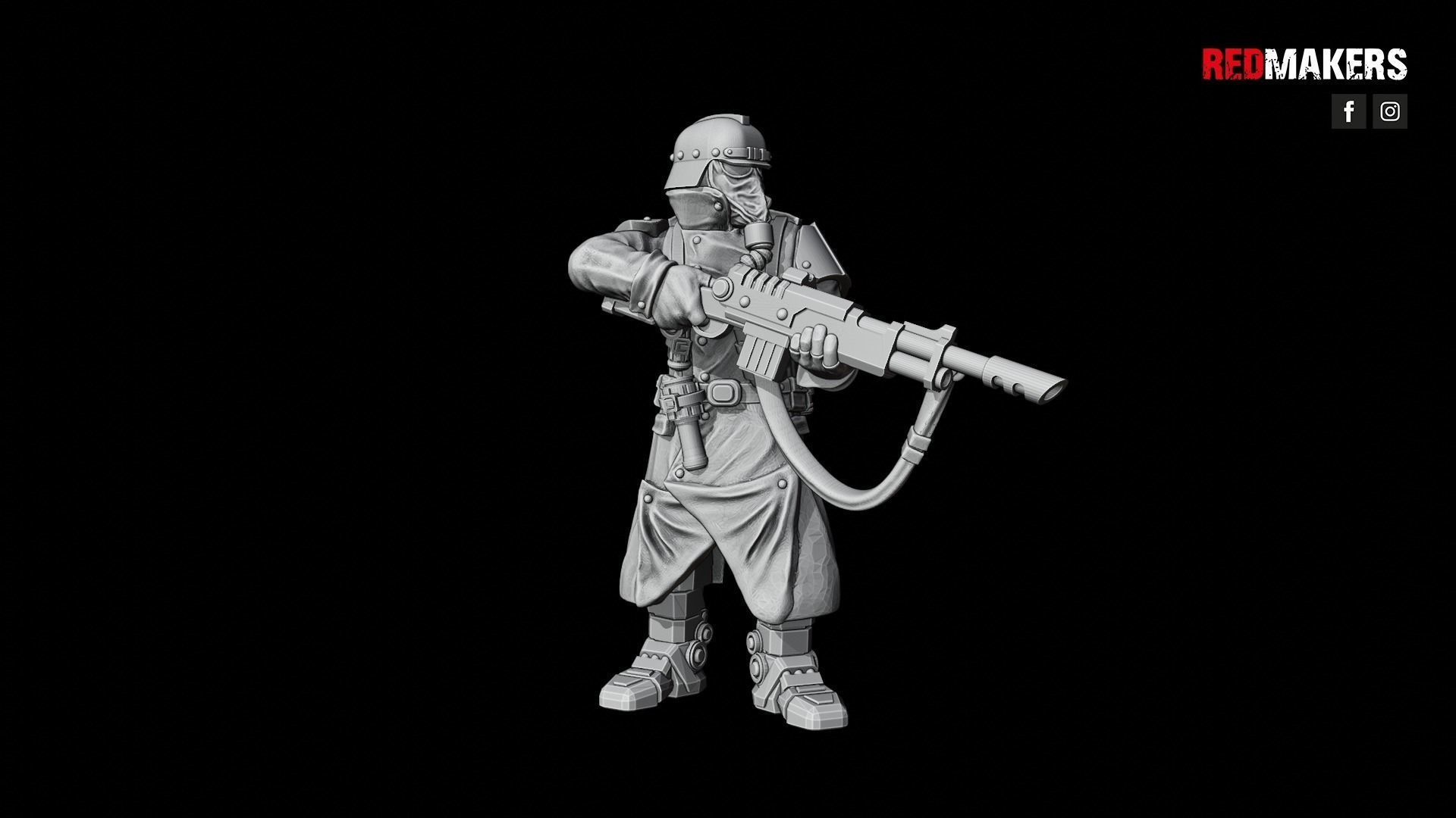 Death squad of the Imperial force Bionic legs 3D print model_27