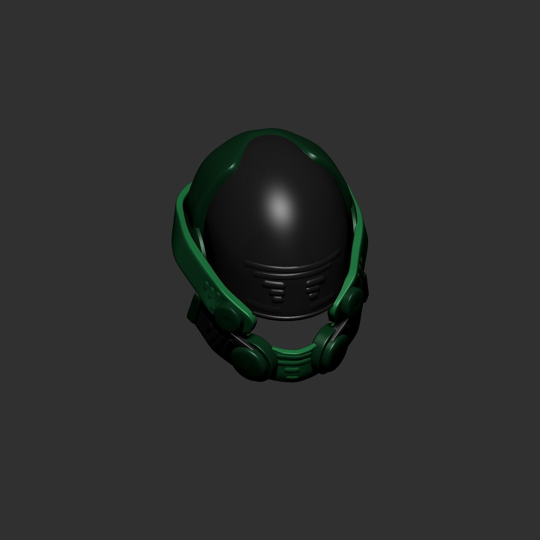 helmet high poly sculpt 3d printable  3D model_5