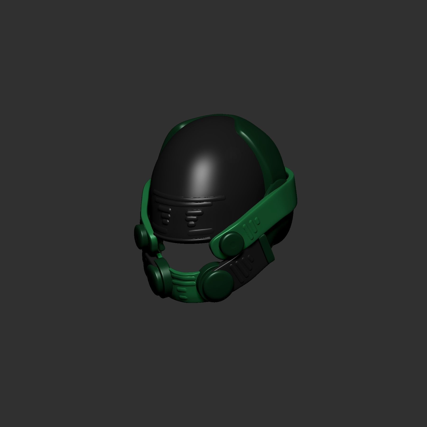 helmet high poly sculpt 3d printable  3D model_3