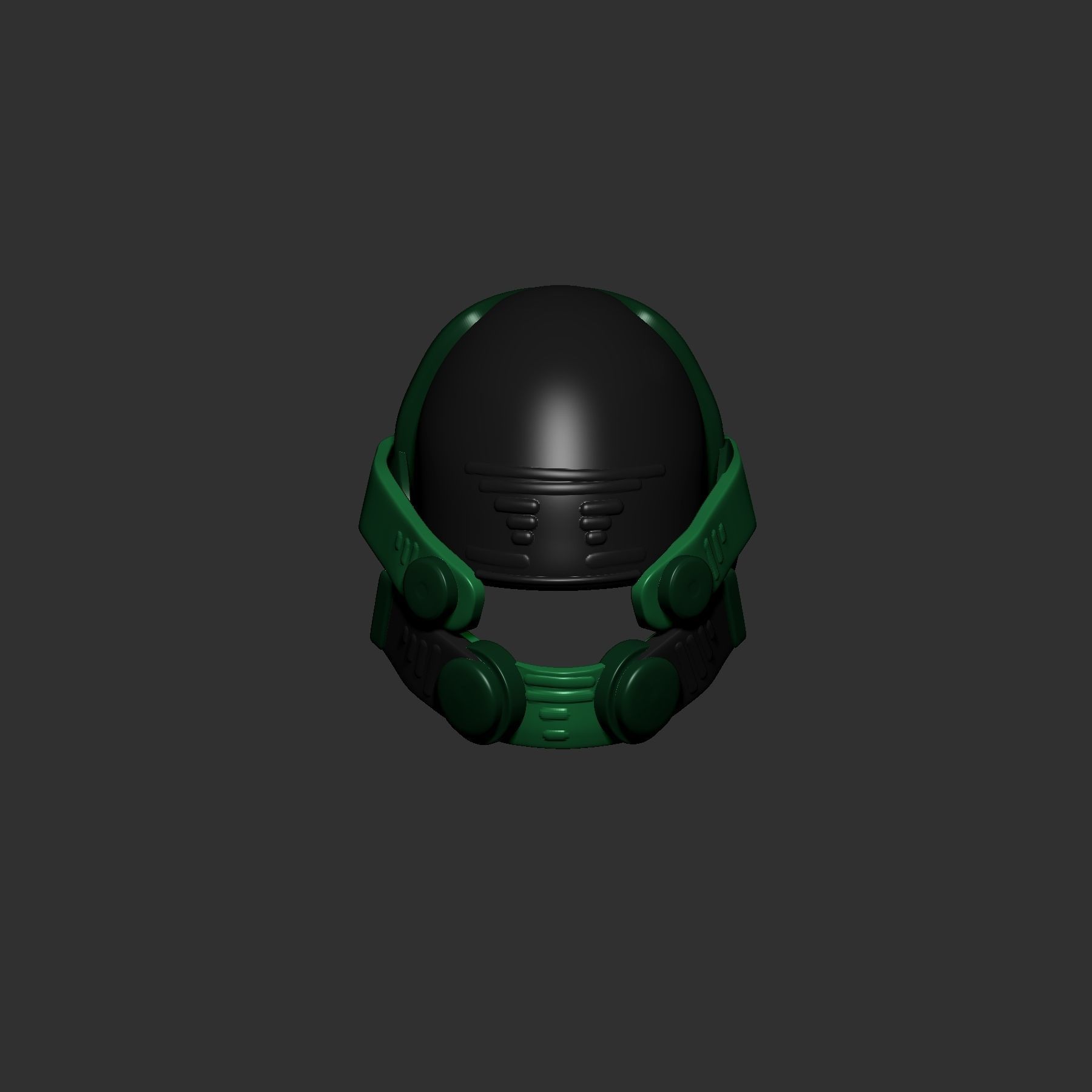 helmet high poly sculpt 3d printable  3D model_2