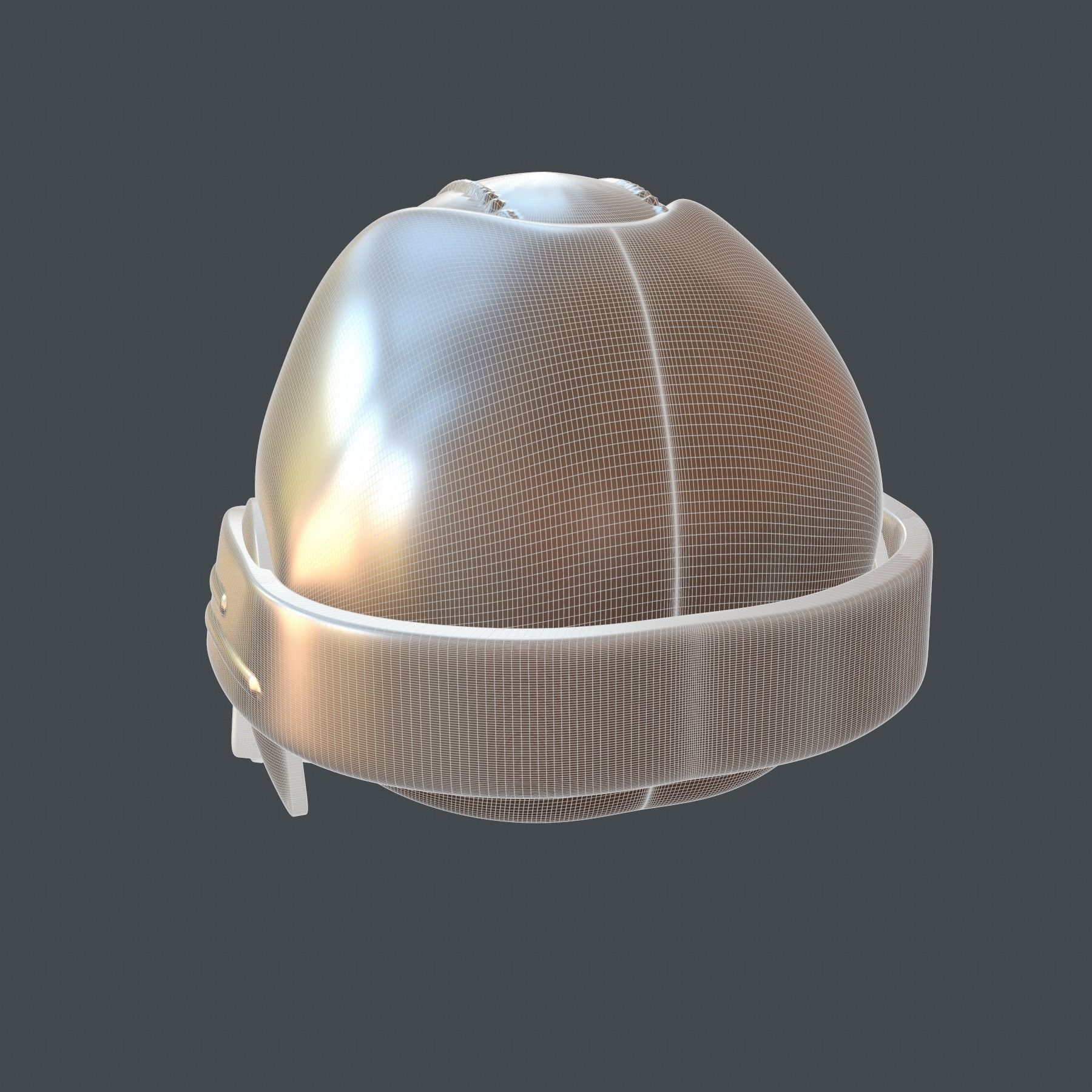 helmet high poly sculpt 3d printable  3D model_6