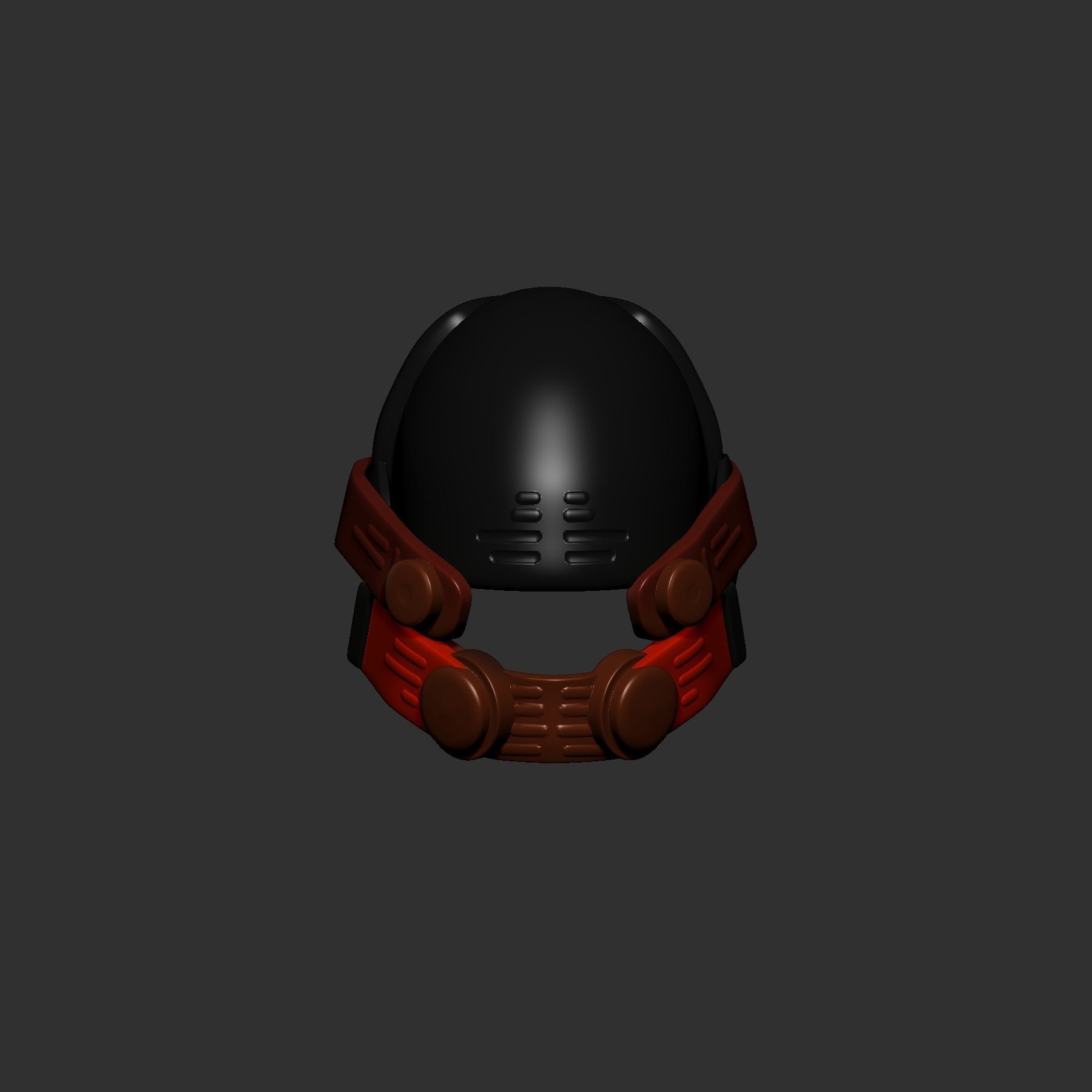 helmet high poly sculpt 3d printable  3D model_2