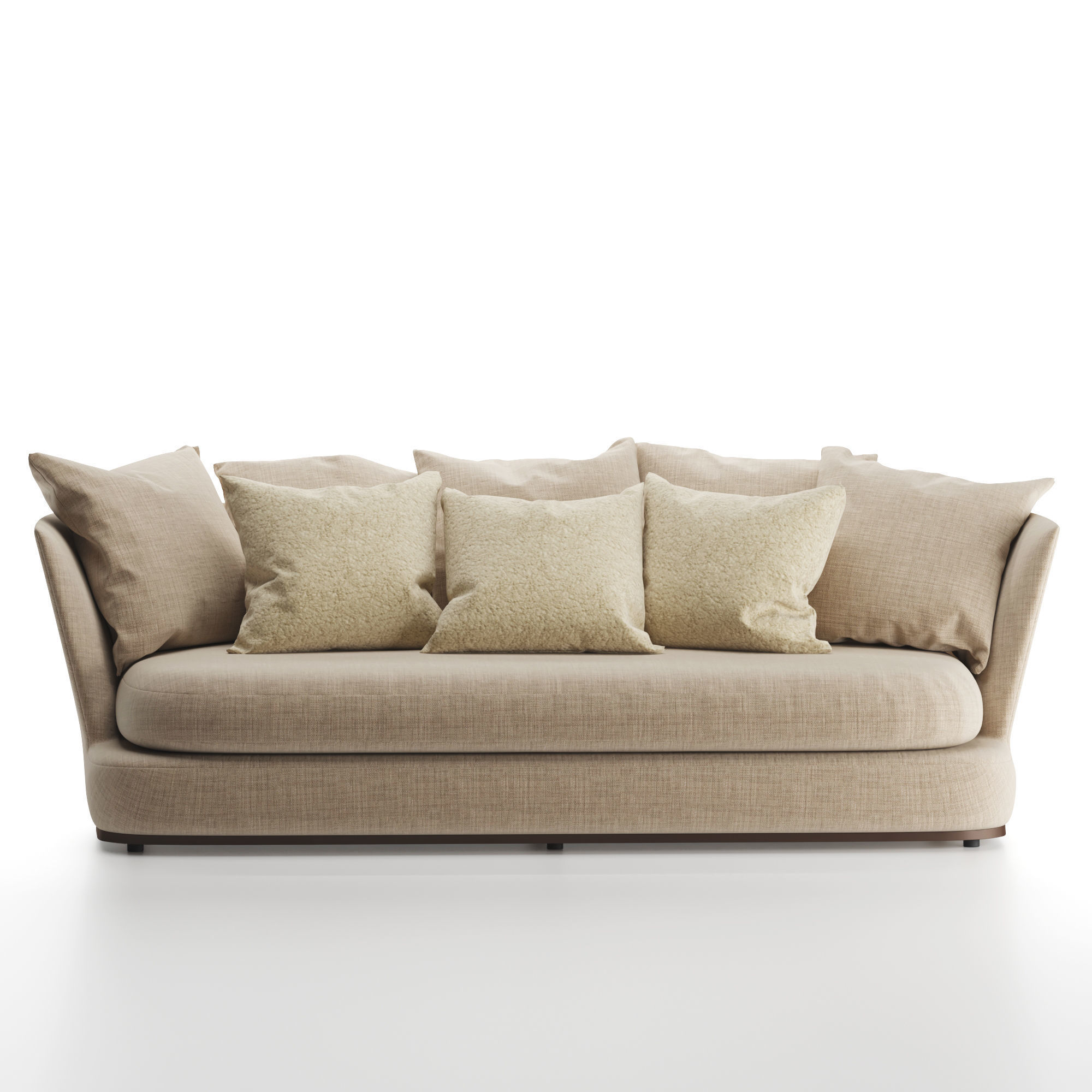 Apollo two sofas with cushions and pillows 3D model_2