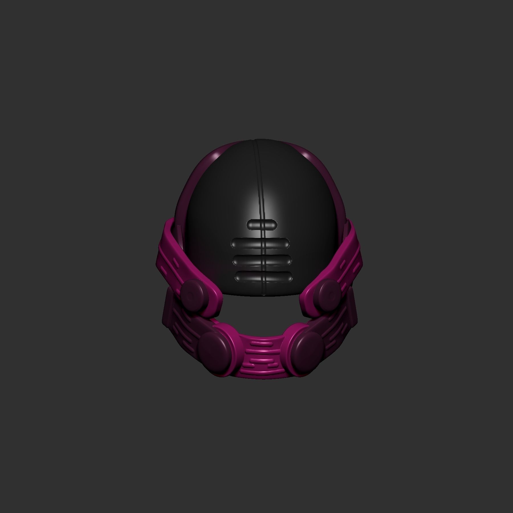 helmet high poly sculpt 3d printable  3D model_2