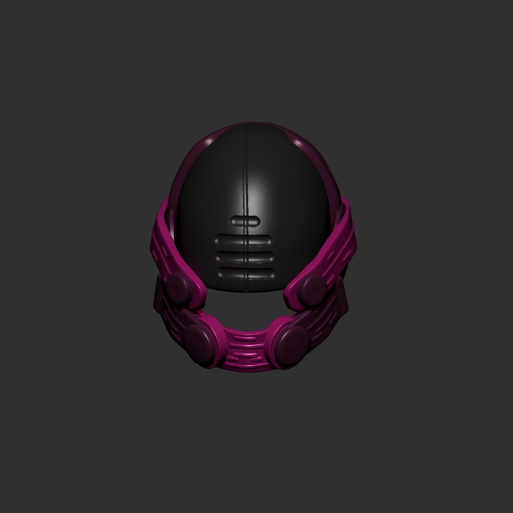 helmet high poly sculpt 3d printable  3D model_5