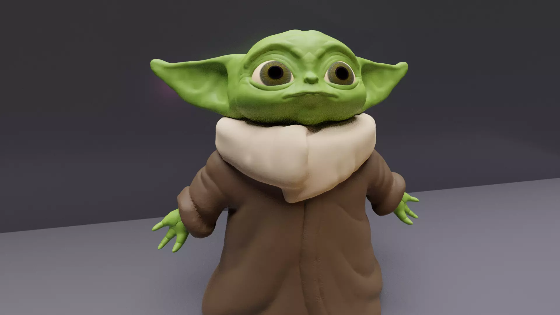 Baby Yoda 3D model_0