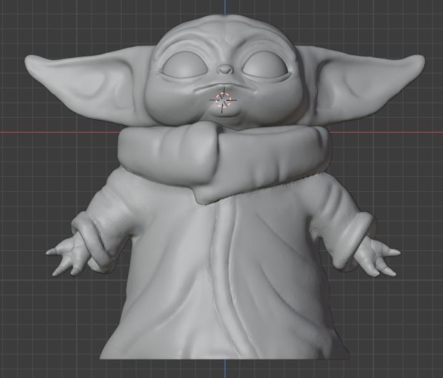 Baby Yoda 3D model_1