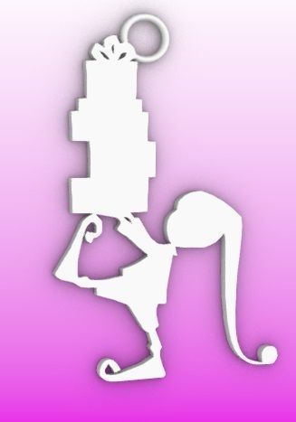 Christmas Elf Ornament Set  3D print model_3