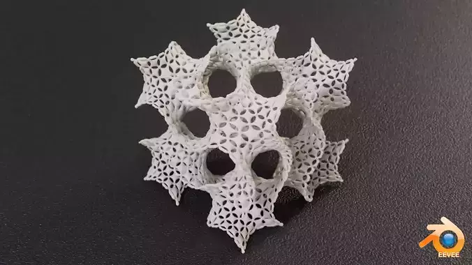 Quilted Pattern Gyroid 3D print model
