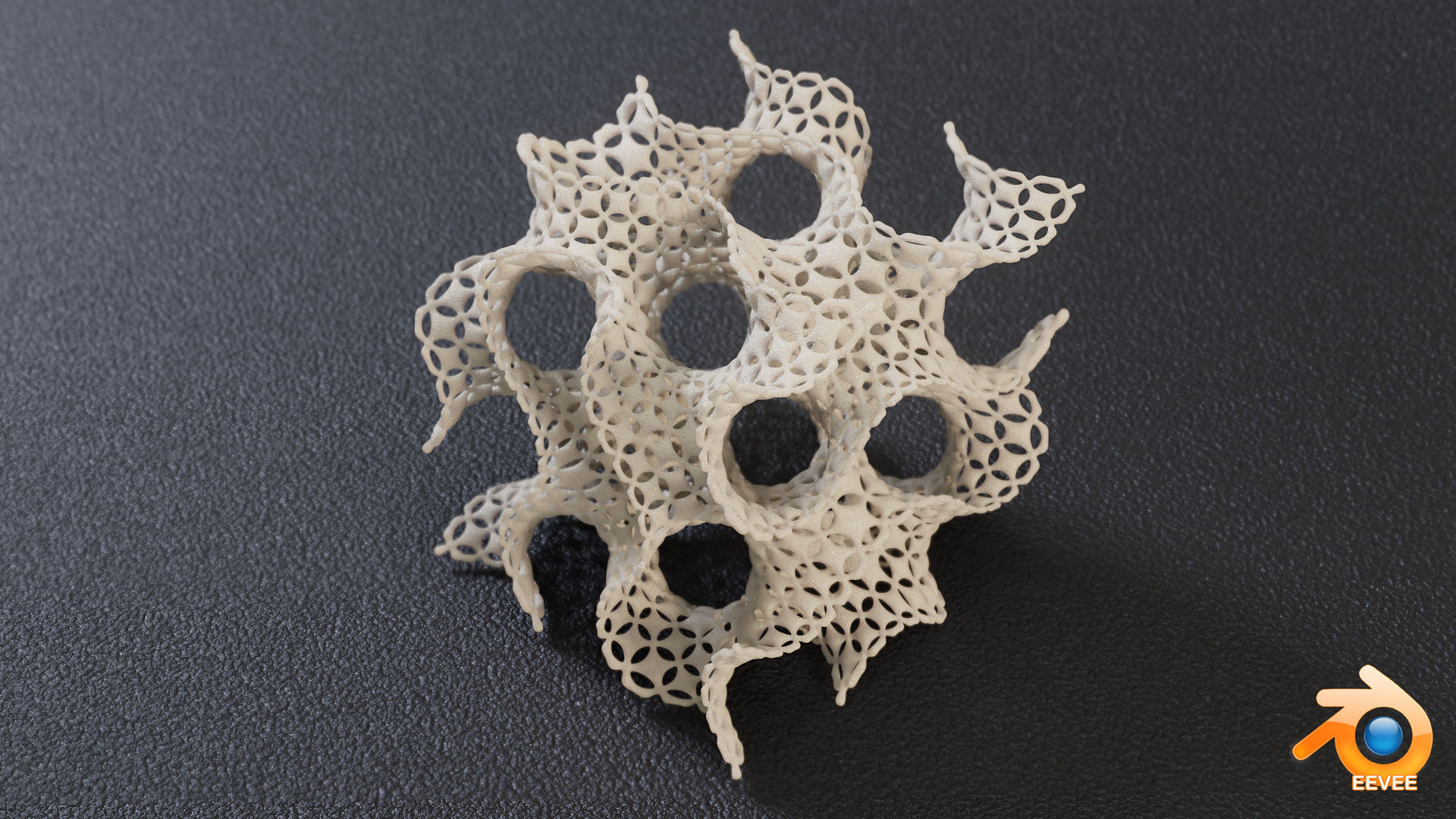 Quilted Pattern Gyroid 3D print model_3