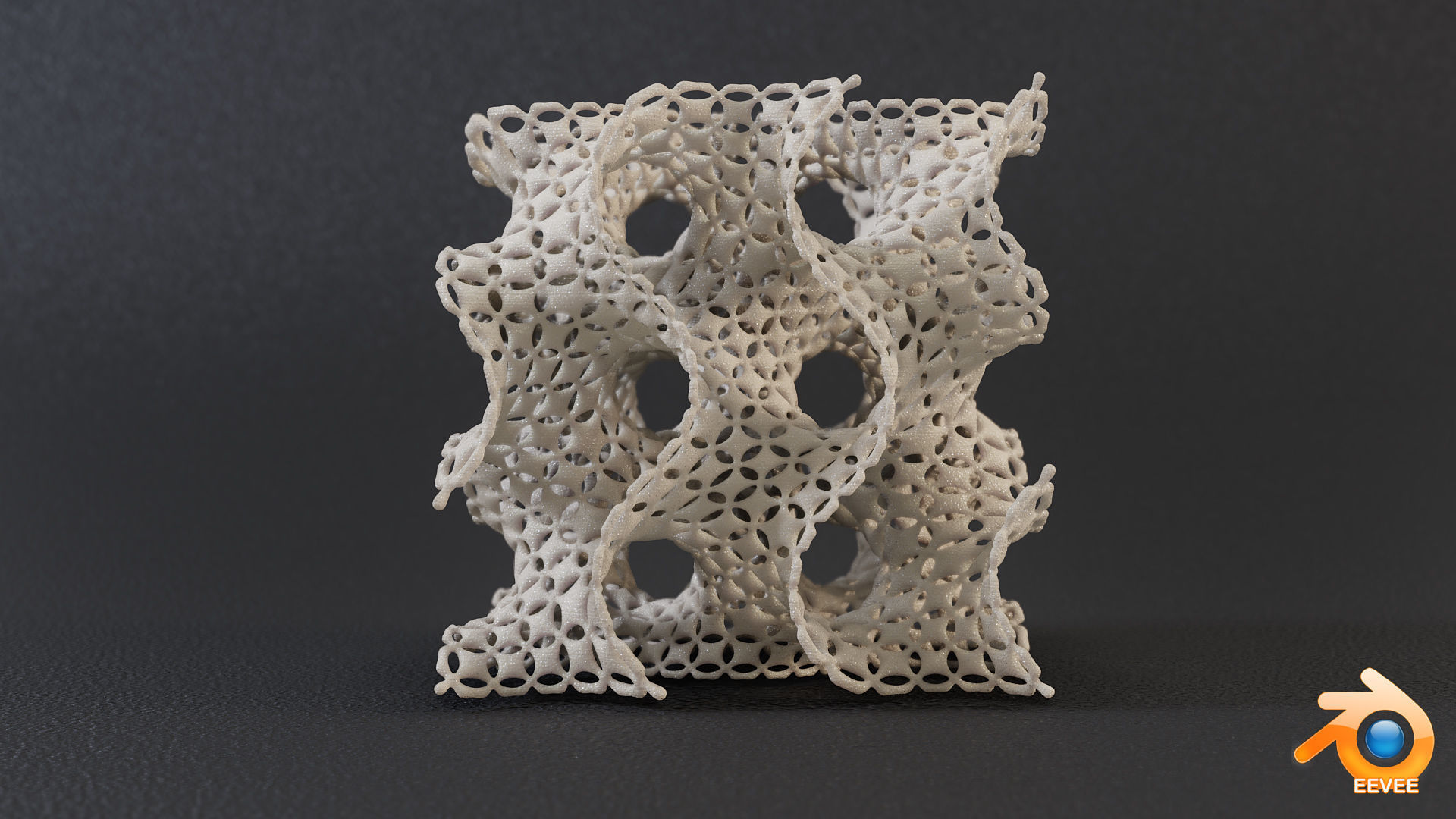 Quilted Pattern Gyroid 3D print model_1