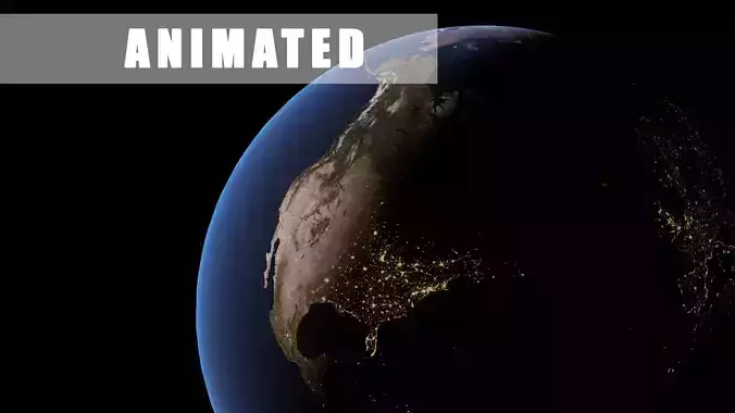 Photorealistic Earth 6K Animated