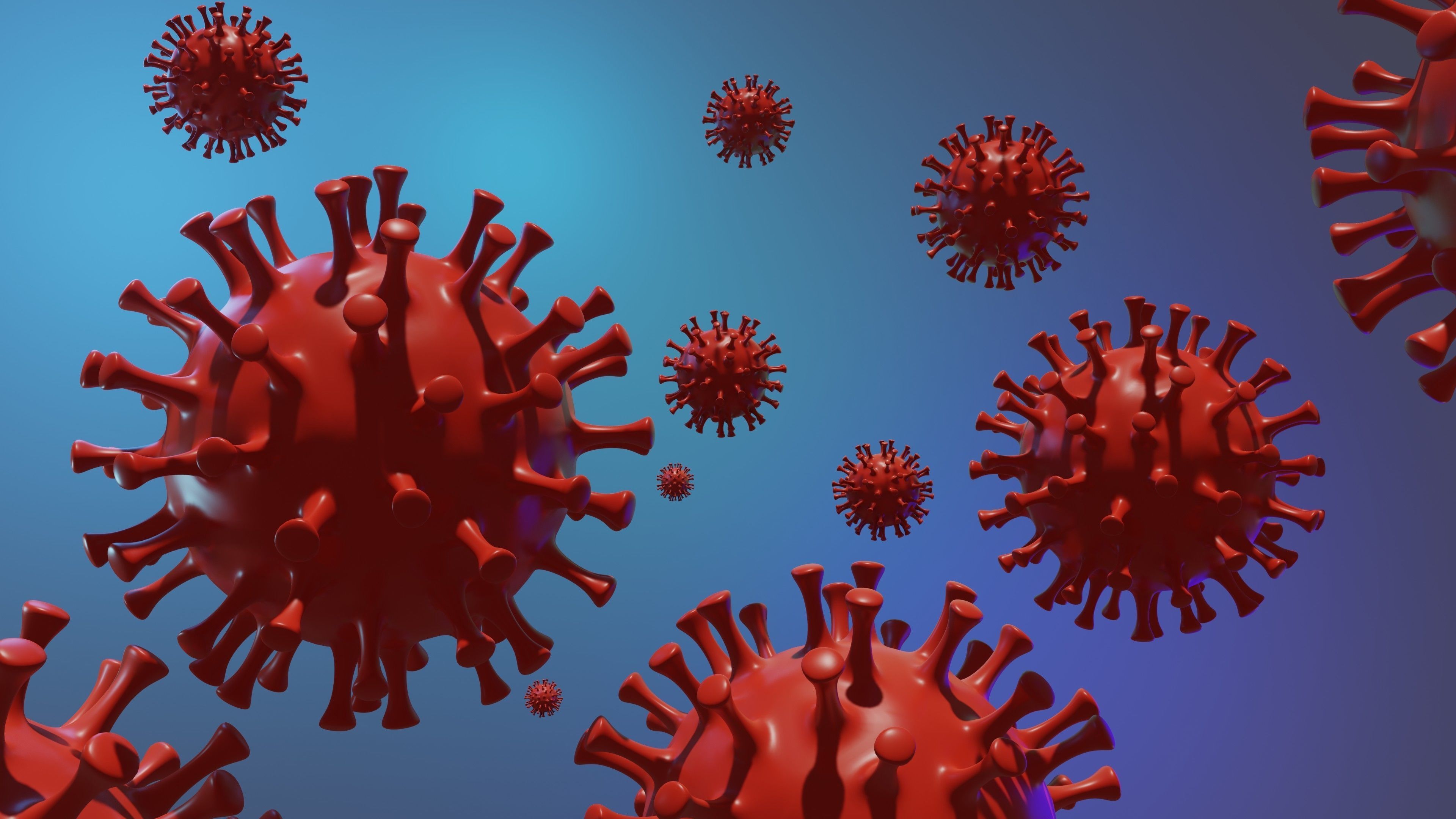 Corona Virus COVID-19 Animated Low-poly 3D model_2