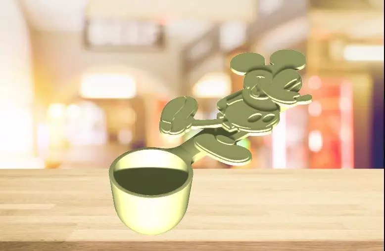Mickey Measure Spoon 3D print model