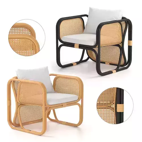 Replica Jan Bocan Rattan Armchair