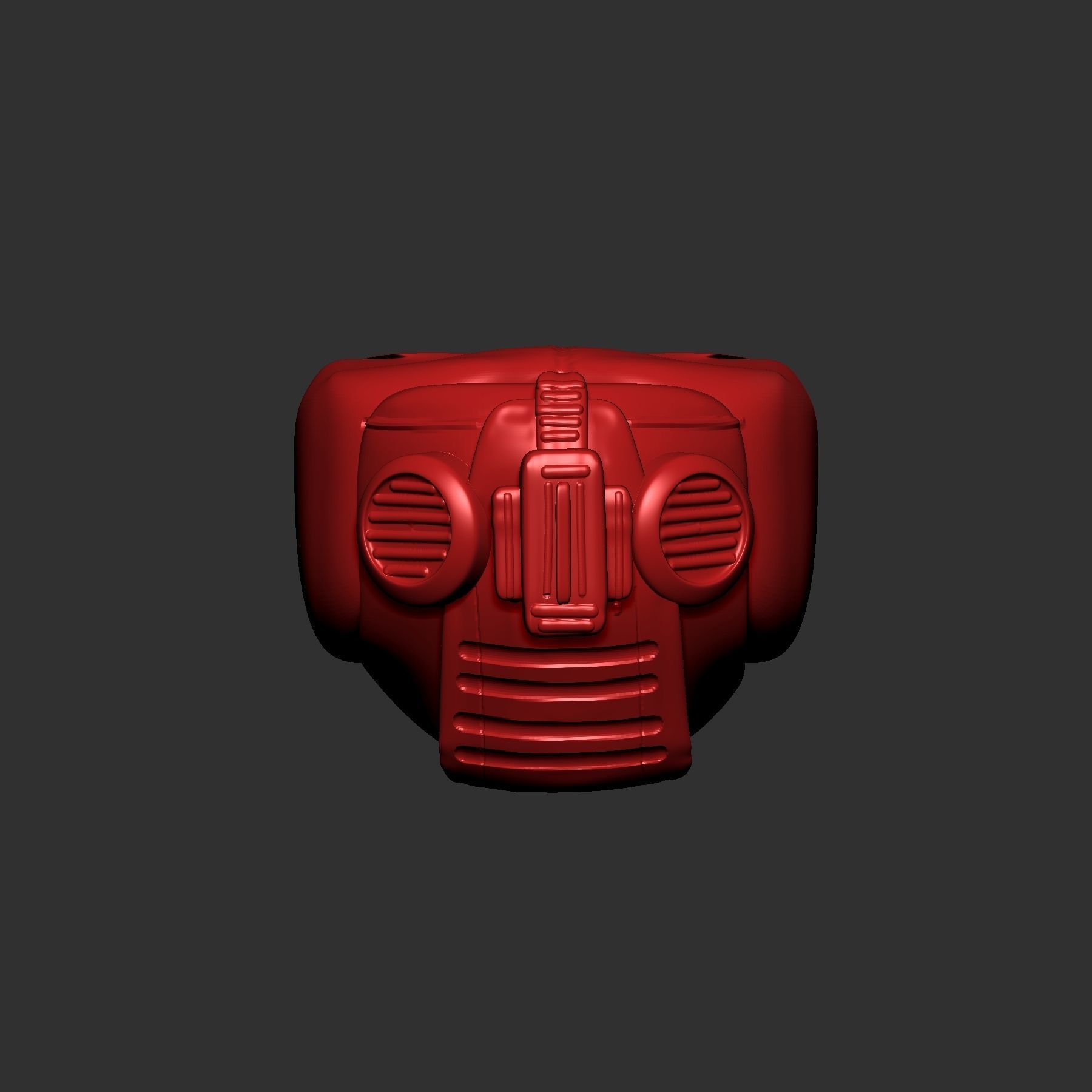 helmet high poly sculpt 3d printable 3D model_1
