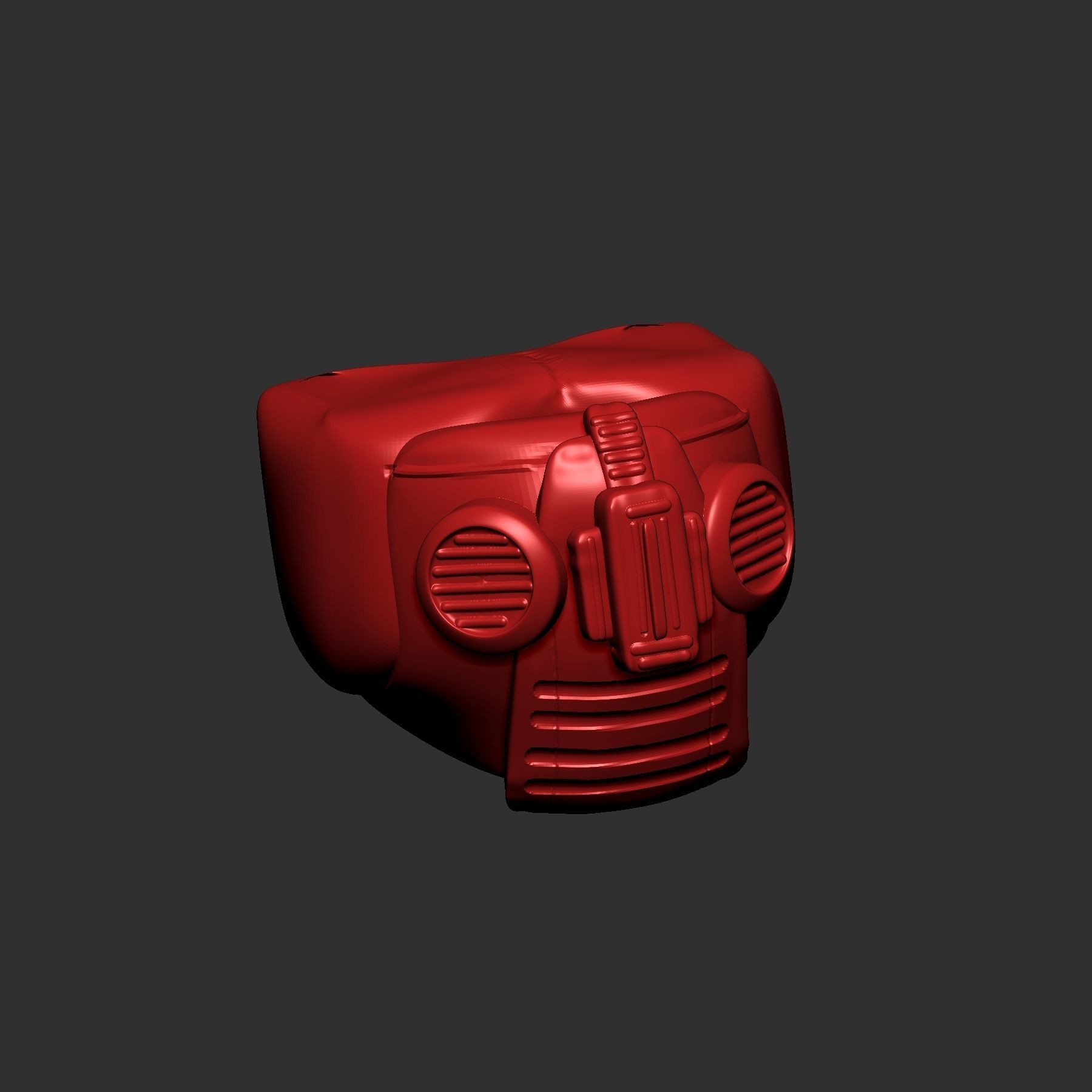 helmet high poly sculpt 3d printable 3D model_4