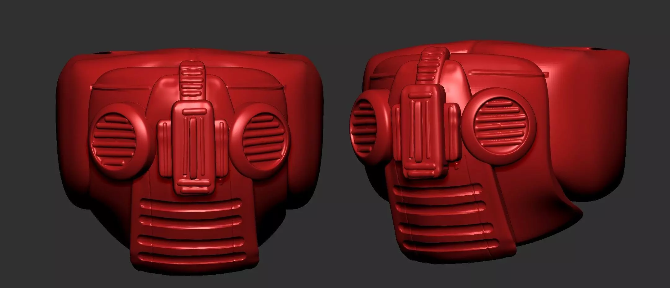 helmet high poly sculpt 3d printable 3D model_0