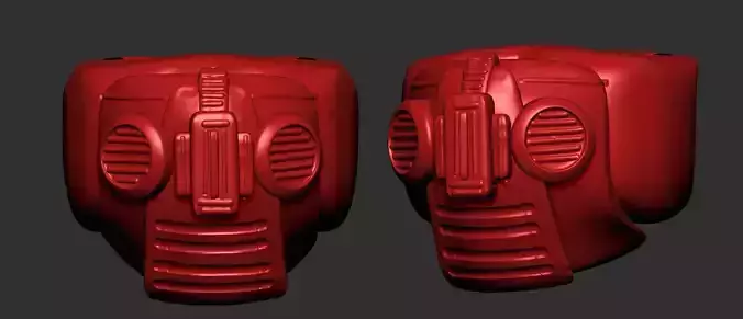 helmet high poly sculpt 3d printable 