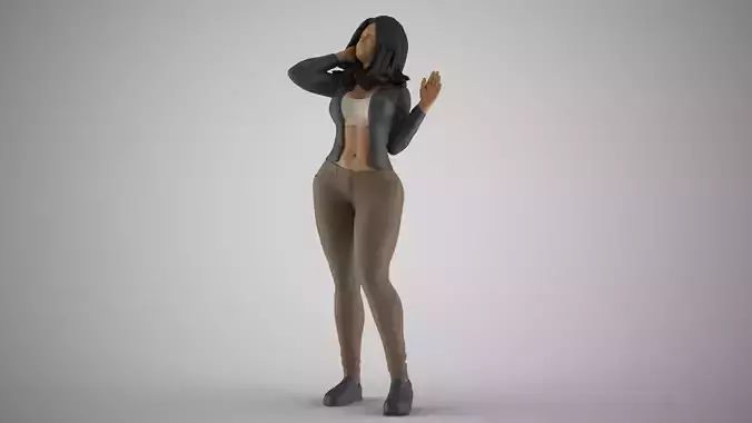 Woman Seeing Something Above