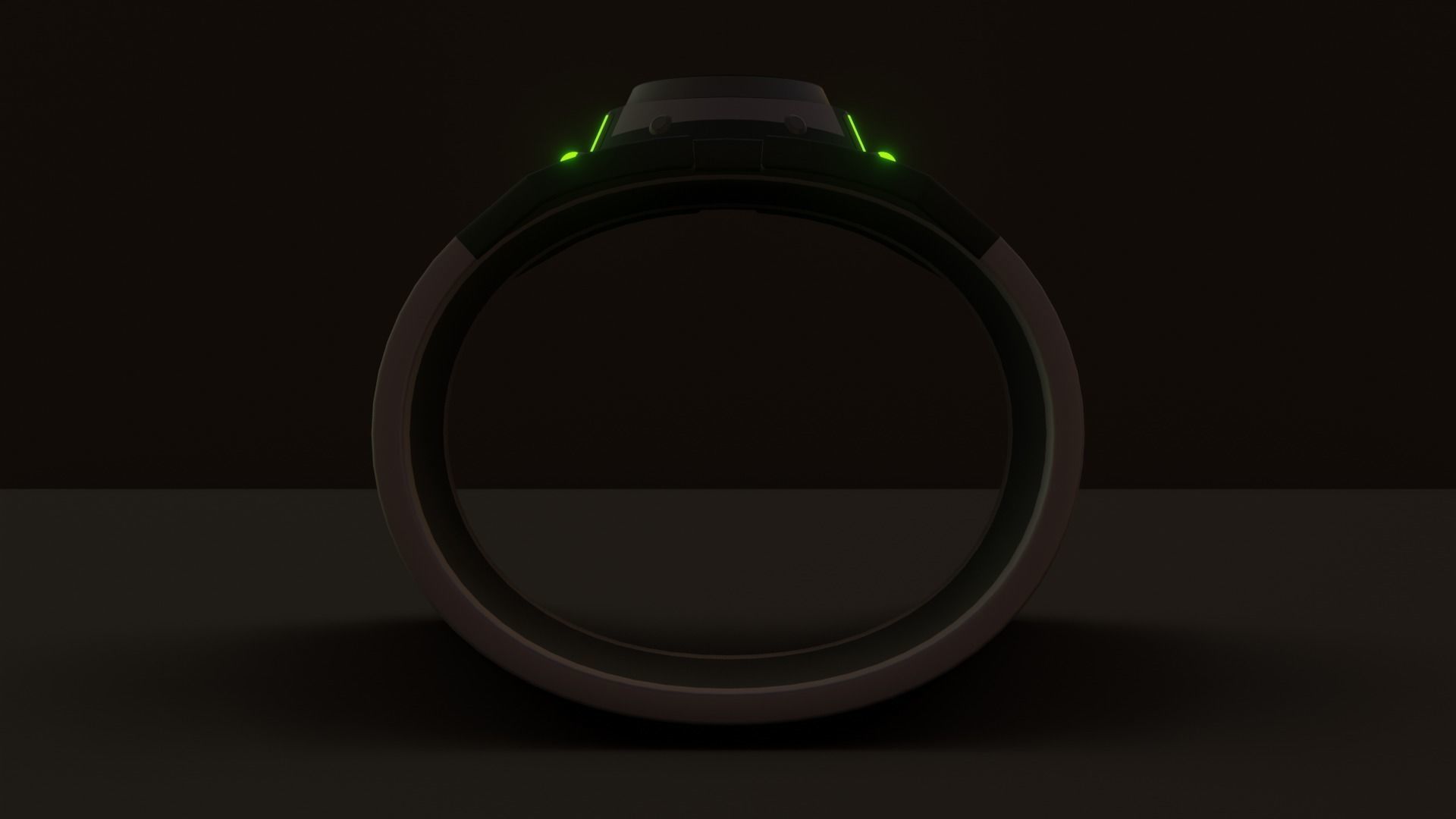 Omnitrix glowing ring Low-poly 3D model_4