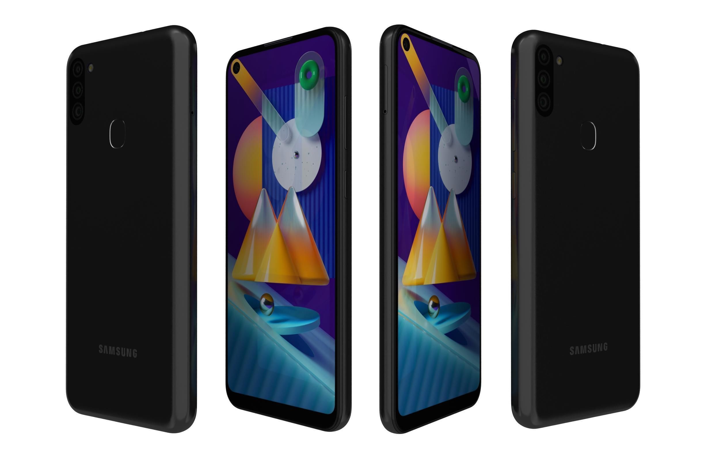 Samsung Galaxy M11 M21 M31 Collection 3D model_4
