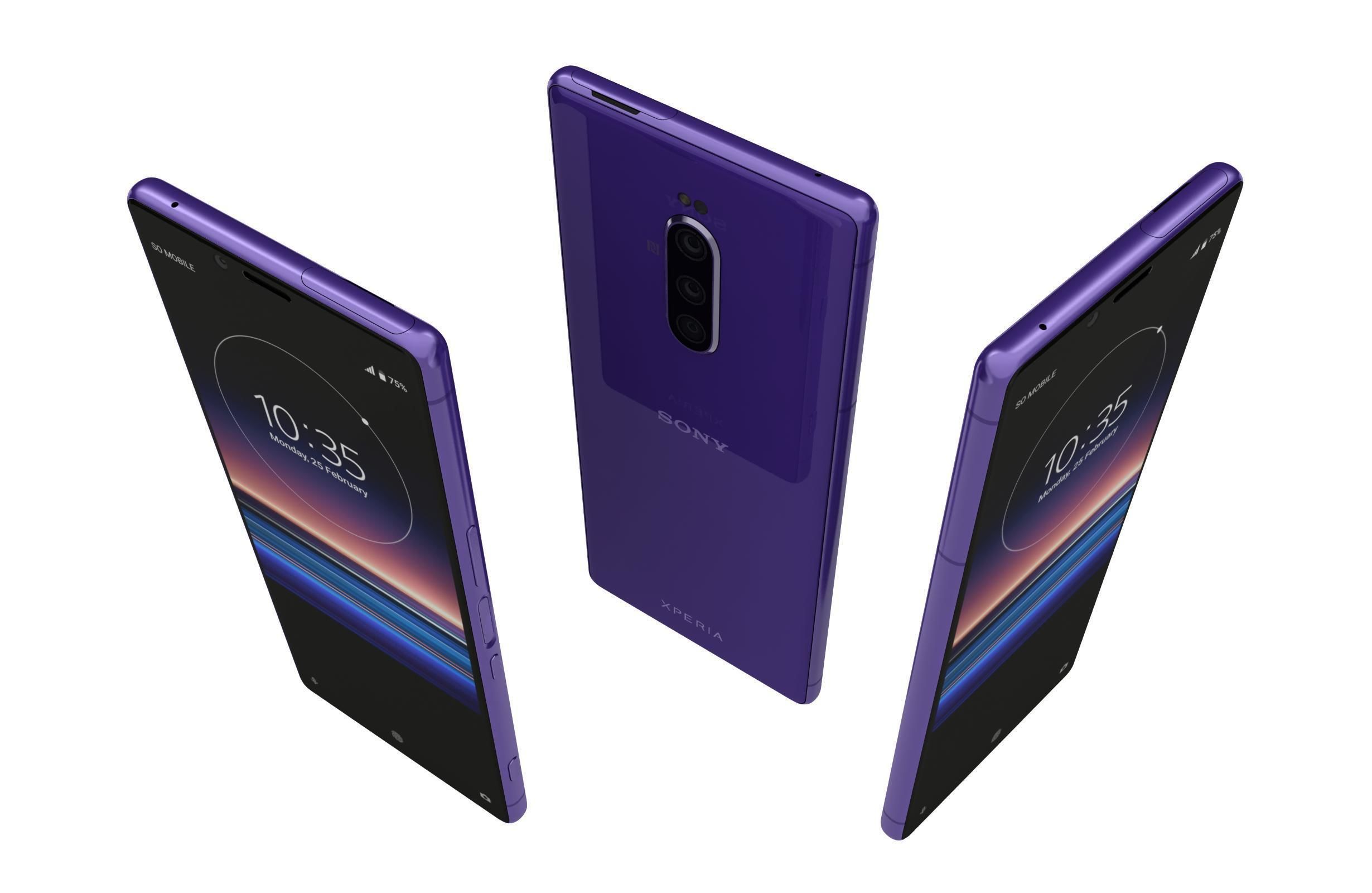 Sony Xperia 1 Mk II And 10 Mk II 3D model_8