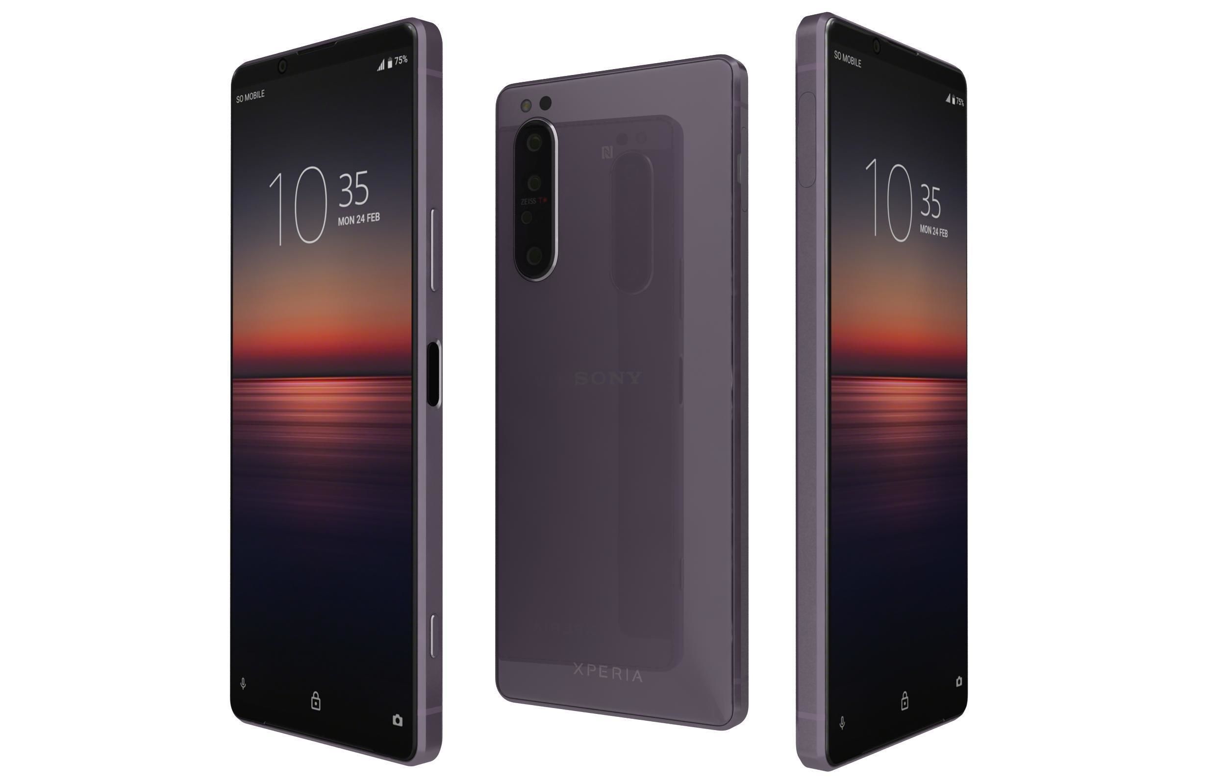 Sony Xperia 1 Mk II And 10 Mk II 3D model_39
